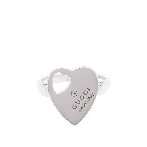 gucci ketting hart|Gucci Trademark Heart Ring .